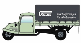 NPE Modellbau NA88192 - H0 Goliath GD 750 Pritsche/Plane Werbewagen